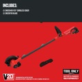 Edgers | Factory Reconditioned Craftsman CMCED400BR V20 Brushed Lithium-Ion Cordless Edger (Tool Only) image number 1
