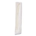 Food Service | Boardwalk BWKKNIFEMWPPIW 5.86 in. Mediumweight Wrapped Polypropylene Plastic Knife Cutlery - White (1000/Carton) image number 2