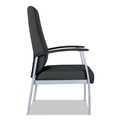  | Alera ALEML2419 Metalounge Series 24.6 in. x 26.96 in. x 42.91 in. High-Back Guest Chair - Black image number 3