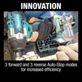 Impact Wrenches | Makita XWT18Z 18V LXT Brushless Lithium-Ion 1/2 in. Cordless Square Drive Mid-Torque Impact Wrench with Detent Anvil (Tool Only) image number 3