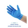 Disposable Gloves | Boardwalk 395LCTA 395 Series 5 mil Thick 9.5 in. Long Powder-Free Disposable General-Purpose Nitrile Gloves - Large, Blue (1000/Carton) image number 9