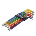 Hand Tool Sets | Wiha Tools 66981 13-Piece Ball End Color Coded Inch Hex L-Key Set image number 2