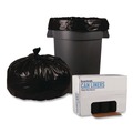 Trash Bags | Boardwalk X7658SKKR01 38 in. x 58 in. 60 gal. 1.2 mil Recycled Low-Density Polyethylene Can Liners - Black (100/Carton) image number 2