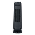 Space Heaters | Alera HECT24 7.17 in. x 7.17 in. x 22.95 in. Ceramic Heater Tower with Remote Control - Black image number 1