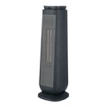 Space Heaters | Alera HECT24 7.17 in. x 7.17 in. x 22.95 in. Ceramic Heater Tower with Remote Control - Black image number 1