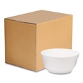 Food Trays, Containers, and Lids | WinCup 221990 8 oz Squat Style Foam Bowls - White (1000/Carton) image number 1