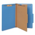 Office Jansan | Universal UNV10211 Bright Colored Pressboard Classification Folders - Legal, Cobalt Blue (10/Box) image number 1