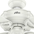 Ceiling Fans | Hunter 54180 52 in. Brunswick Fresh White Ceiling Fan with Handheld Remote image number 7