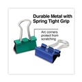 Office Jansan | Universal UNV31027 Binder Clips with Storage Tub - Mini, Assorted (60/Pack) image number 5