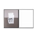 Office Jansan | Cambridge Limited 06100 11 in. x 8.5 in. 1-Subject Wide/Legal Rule Hardbound Notebook with Pocket - Black Cover (96 Sheets) image number 2