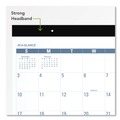  | AT-A-GLANCE SKLP2432 12 Month: Jan 2026 to Dec 2026 22 in. x 17 in. Easy-to-Read Monthly Desk Pad - White/Blue Sheets, Black Binding/Clear Corners image number 1