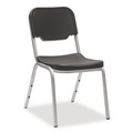  | Iceberg 64111 Rough n Ready 17.5 in. Seat Height Supports Up to 500 lbs. Stack Chair - Black Seat/Back/Base (4/Carton) image number 1