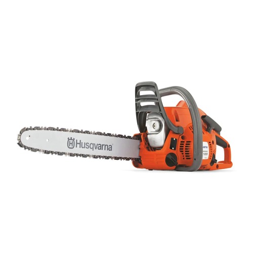 Chainsaws | Husqvarna 970515016 120 Gas Powered Chainsaw, 38-cc 1.8-HP, 2-Cycle X-Torq Engine, 16 Inch Chainsaw with Automatic Oiler, For Wood Cutting, Light Felling and Limbing image number 0