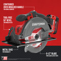 Circular Saws | Factory Reconditioned Craftsman CMCS500M1R 20V Variable Speed Lithium-Ion 6-1/2 in. Cordless Circular Saw Kit (4 Ah) image number 9