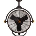 Ceiling Fans | Mule 52007-45 18 in. 3 Speed Ceiling Mounted Plug-In Cord Garage Fan without Remote - Black/Yellow image number 10