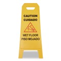 Bulk Savings Pricing 2 | Carlisle 3690000 11 x 25 x 25 Wet Floor Sign (English/Spanish) - Yellow image number 1