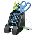 Office Electronics & Batteries | Victor PH600 Smart Charge Pencil Cup with USB Charging Hub - Black image number 1