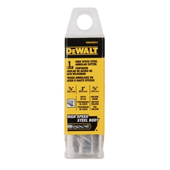 Dewalt 7/8 in. x 2 in. High Speed Steel Annular Cutter 3/4 in. Weldon