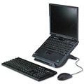 Office Jansan | 3M LX550 9 in. x 12 in. x 6.5 in. to 9.5 in. 20-lb. Capacity Vertical Notebook Computer Riser with Cable Management - Black/Charcoal Gray image number 7
