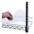 Office Jansan | Alera SW654818SR 48 in. x 18 in. x 72 in. 5-Shelf Wire Shelving Kit with Casters and Shelf Liners - Silver image number 4