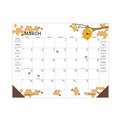 Office Jansan | House of Doolittle 1566 18.5 in. x 13 in. 12-Month (Jan to Dec) 2026 Recycled Honeycomb Desk Pad Calendar - Honeycomb Artwork image number 1