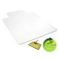 Office Jansan | Deflecto CM21232 45 in. x 53 in. EconoMat All Day Use Flat Packed Wide Lipped Chair Mat for Hard Floors - Clear image number 7
