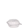Facility Maintenance & Supplies | Dart C57PST1 ClearSeal 5.8 in. x 6 in. x 3 in. Hinged-Lid Plastic Containers - Clear (500/Carton) image number 4