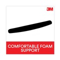 Office Jansan | 3M WR209MB Nonskid Base Antimicrobial Foam Keyboard Wrist Rest - Black image number 2