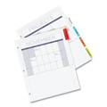 Office Jansan | Avery 11270 11.25 in. x 9.13 in. 5-Tab Insertable Dividers with Single Pockets - White (1-Set) image number 1