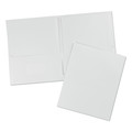 Avery 47991 11 in. x 8.5 in. 40 Sheet Capacity Two-Pocket Folder - White (25/Box) image number 1