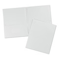  | Avery 47991 11 in. x 8.5 in. 40 Sheet Capacity 2-Pocket Folder - White (25/Box) image number 1