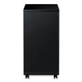 Office Carts & Stands | Alera ALEPBFFBL 14.96 in. x 19.29 in. x 27.75 in. 2 Legal/Letter-Size File Drawers Left or Right File Pedestal with Full-Length Pull - Black image number 2