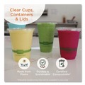 Food Trays, Containers, and Lids | World Centric KL-CS-95N 4.9 in. x 9 in. x 3.5 in. 23 oz. PLA Plastic Hinged Clamshells - Clear (200/Carton) image number 2