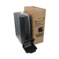 Food Trays, Containers, and Lids | Pactiv Corp. YHLB08010000 SmartLock 8 in. x 8.5 in. x 3 in. Foam Hinged Lid Container - Black (150/Carton) image number 2
