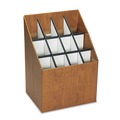 Office Filing Cabinets & Shelves | Safco 3079 15 in. x 12 in. x 22 in. 12 Compartments Corrugated Roll Files - Woodgrain image number 0