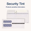 Office & Office Supplies | TOPS 2222PS3 3.75 in. x 8.75 in. Commercial Flap Self-Adhesive Closure 1099 Double Window Envelope - White (24/Pack) image number 4