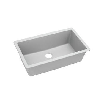 Elkay ELGRU13322WH0 Quartz Undermount 33 in. x 18-7/16 in. Single Bowl Sink (White)