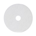  | Boardwalk BWK4018WHI 18 in. Diameter Polishing Floor Pads - White (5/Carton) image number 0