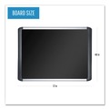 Office & Office Supplies | MasterVision MVI270301 SoftTouch 72 in. x 48 in. Aluminum Frame Bulletin Board - Black image number 3