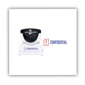 Office Jansan | ACCUSTAMP2 035536 1.63 in. x 0.5 in. CONFIDENTIAL Pre-Inked Shutter Stamp - Red/Blue image number 1