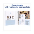 Office Jansan | Avery 79767 3 One Touch Slant Rings 0.5 in. Capacity 11 in. x 8.5 in. Heavy-Duty View Binder with DuraHinge - White image number 5
