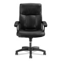 Office Desks & Workstations | HON HVL151.SB11 Metro Classic Series 48 in. x 30 in. x 29.5 in. Mahogany/Charcoal Right Pedestal Desk with HVL151 Executive High-Back Black Leather Chair Bundle image number 3