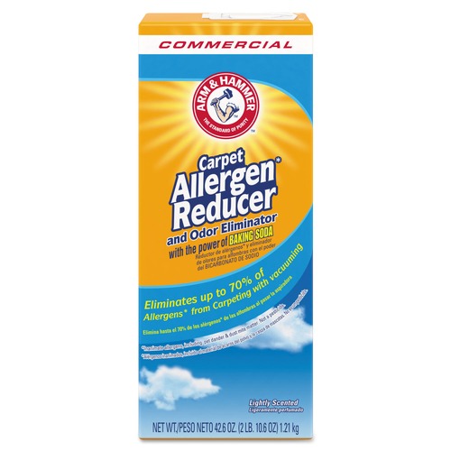 Cleaning & Janitorial Supplies | Arm & Hammer 33200-84113 42.6 oz Box Carpet & Room Allergen Reducer And Odor Eliminator (9/Carton) image number 0