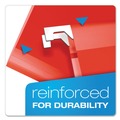 Office Jansan | Pendaflex 04153X2 RED 2 in. Extra Capacity 1/5-Cut Tabs Reinforced Hanging Legal File Folders with Box Bottom - Red (25/Box) image number 2