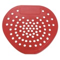 Cleaning & Janitorial Supplies | HOSPECO 03901 Health Gards 7.75 in. x 6.88 in. Vinyl Urinal Screen - Cherry Scent Red (1-Dozen) image number 1