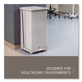 Trash & Waste Bins | Rubbermaid Commercial FGST24SSPL 13 gal. Defenders Heavy-Duty Steel Step Can - Stainless Steel image number 3