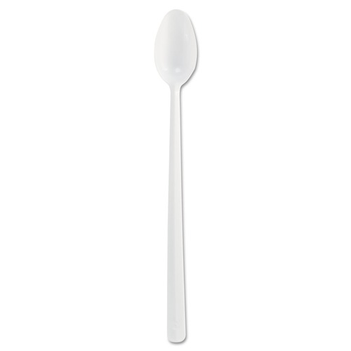  | Dart SO8BW Bonus Polypropylene Utensils 8 in. Spoon - White (1000/Carton) image number 0