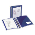 Office Jansan | Avery 17638 1.5 in. Capacity 11 x 8.5 Flexi-View Binder with 3 Round Rings - Navy Blue image number 0