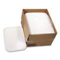 Food Trays, Containers, and Lids | Pactiv Corp. BTK101360000 18 in. x 14 in. Laminated Foam Serving Tray - White (100/Carton) image number 0