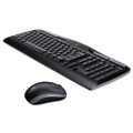 Office Jansan | Logitech 920-002836 Mk320 Keyboard Mouse USB Wireless Desktop Set - Black image number 2